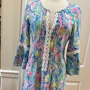 Lilly Pulitzer Hollie Tunic in Mermaids Cove Size 2